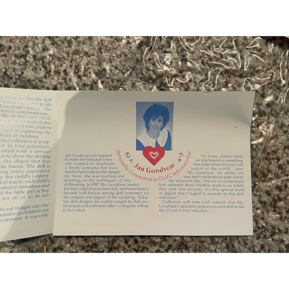 Edwin Knowles Porcelain Doll- "Boo Bear and Me" - Picture 9 of 10